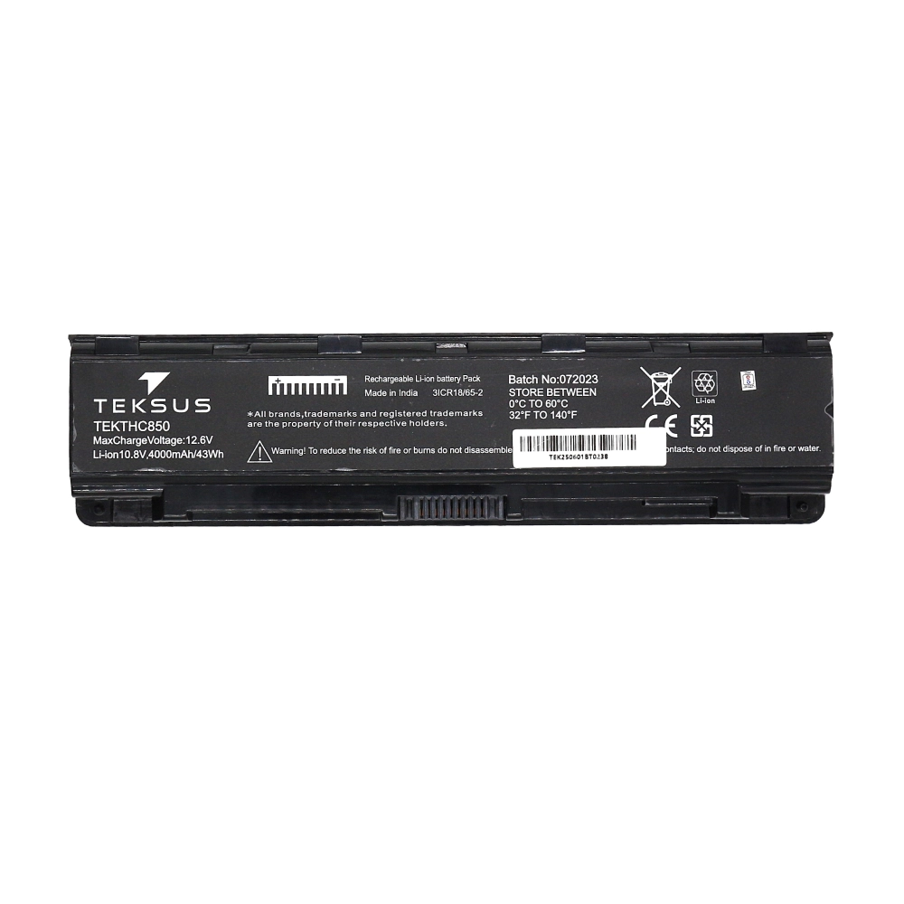 Teksus Laptop Battery Compatible For Toshiba Satellite C850 6C view 2